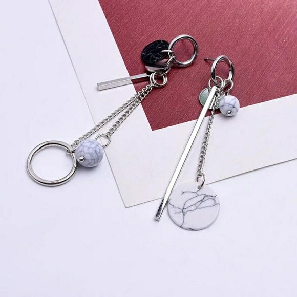 Boutique Jewelry - 🌞 Assym. Marble Tassel Drop Earrings 🌞